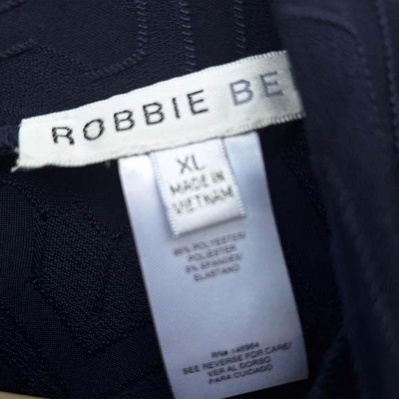 Robbie Bee Elegant Navy Blue Midi Dress Size XL NWT - Picture 6 of 7